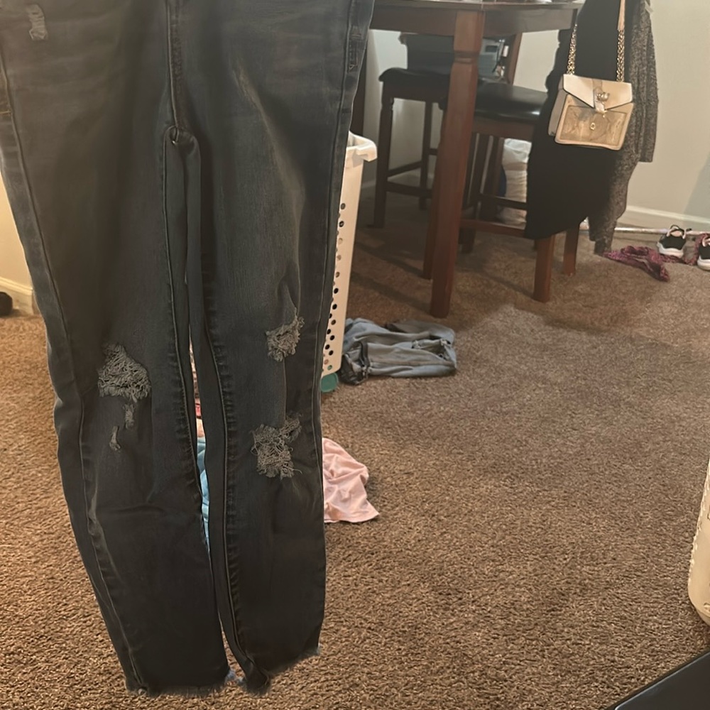 Girls distressed jeans size 10